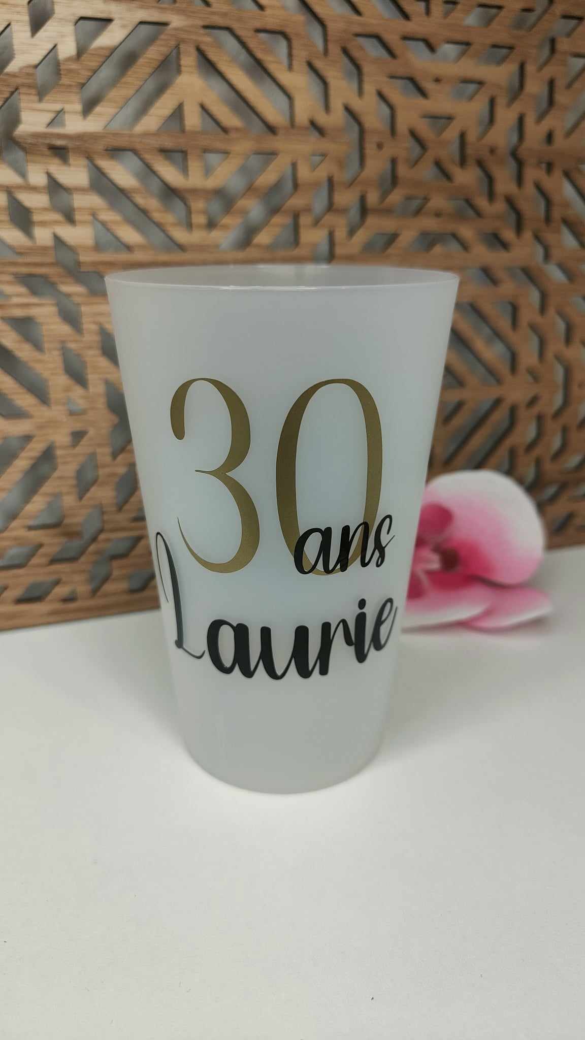 GOBELET REUTILISABLE PERSONNALISE Anniversaire