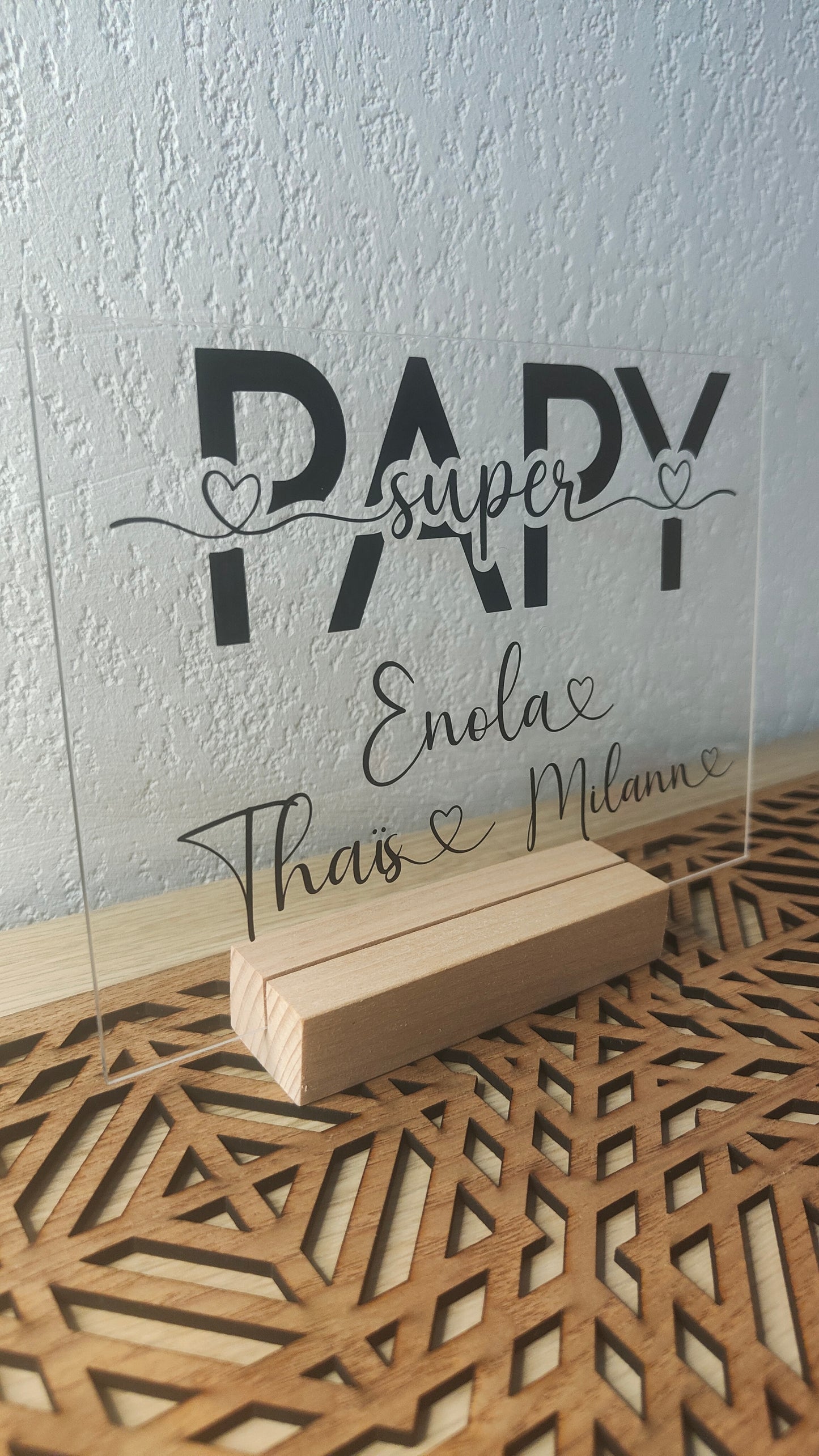 Plaque Acrylique Papy