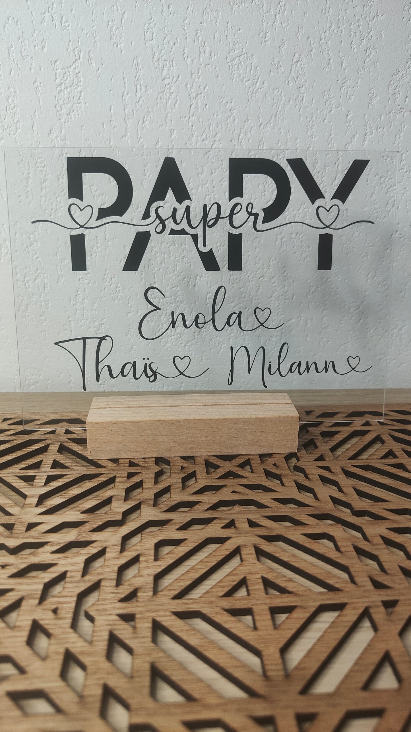 Plaque Acrylique Papy