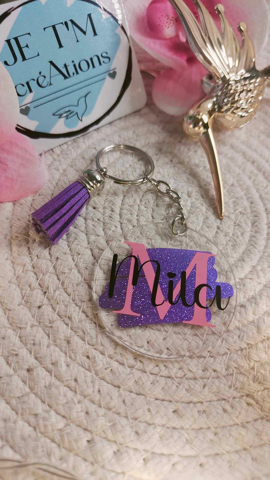 PORTE CLES TACHE avec Pompon