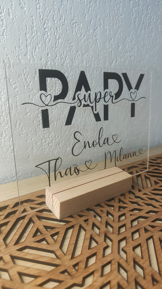 Plaque Acrylique Papy